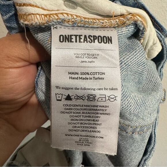 One Teaspoon Trucker Shorts SZ 25 - Picture 8 of 9